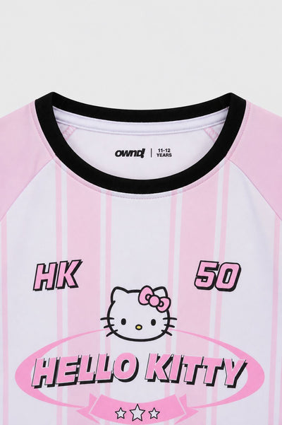 Tweens Girls Boxy Fit Pink Hello Kitty T-Shirt