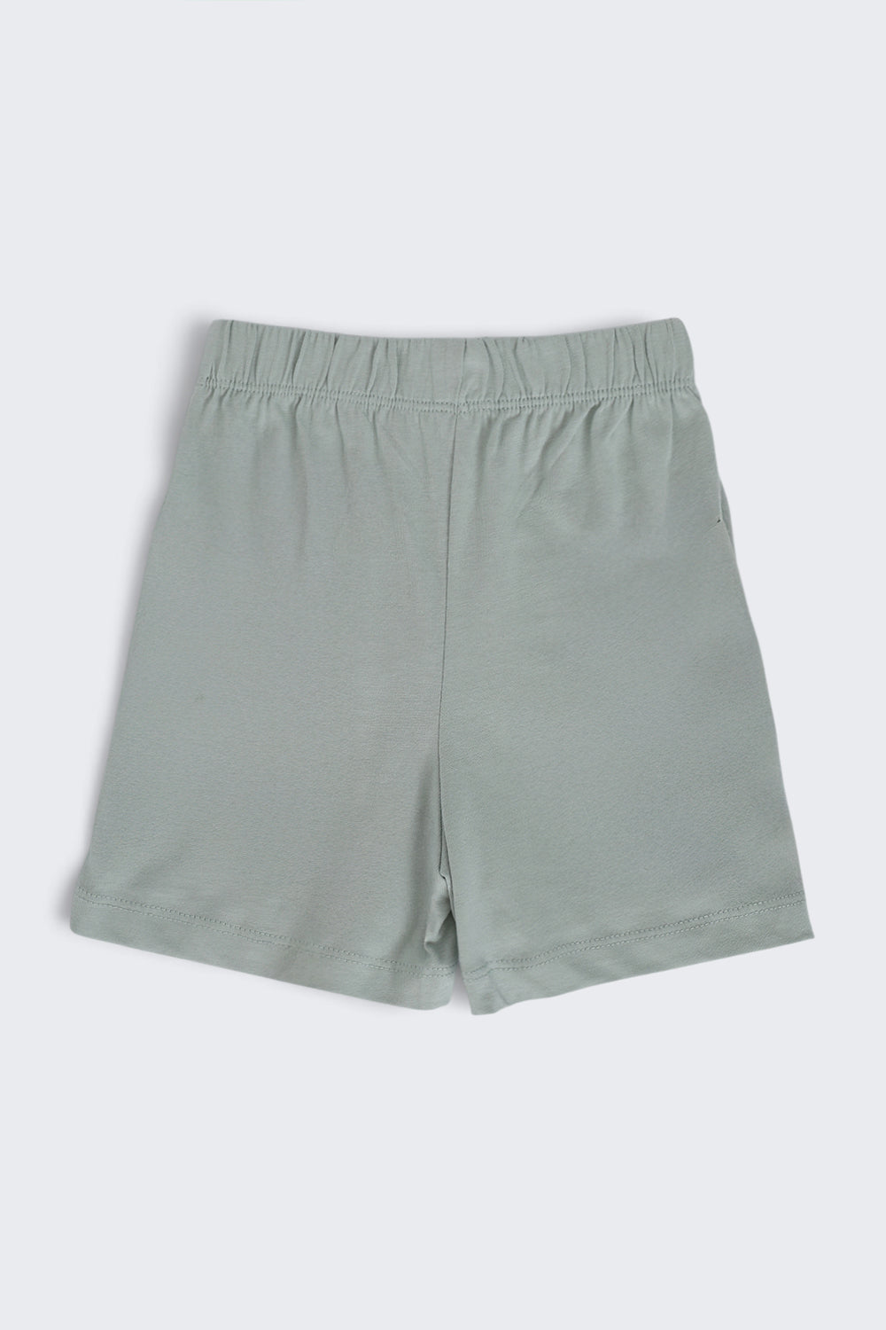 Infant Boys Regular Fit Green Dino Graphic Shorts - Pack of 2