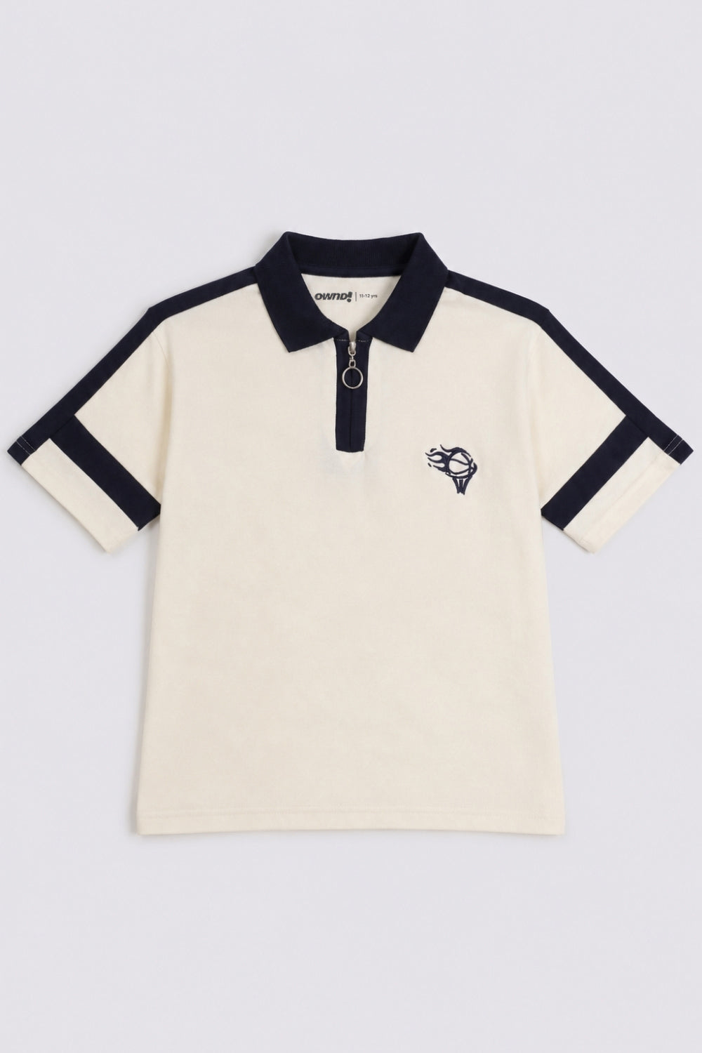 Tweens Boys Off White Polo T-Shirt