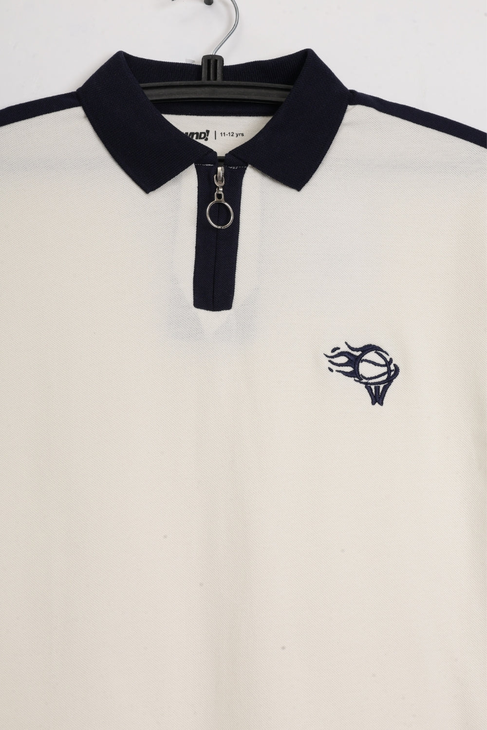 Tweens Boys Off White Polo T-Shirt