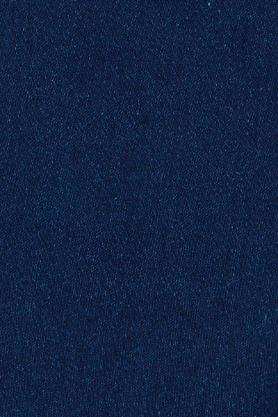 Navy Solid Regular Fit Jeans For Girls