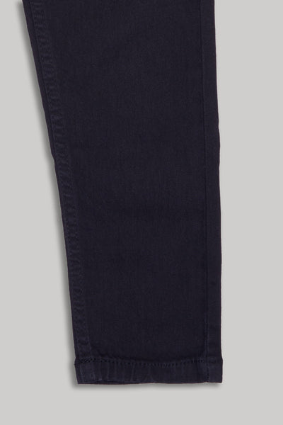 Black Solid Regular Fit Jeans For Girls