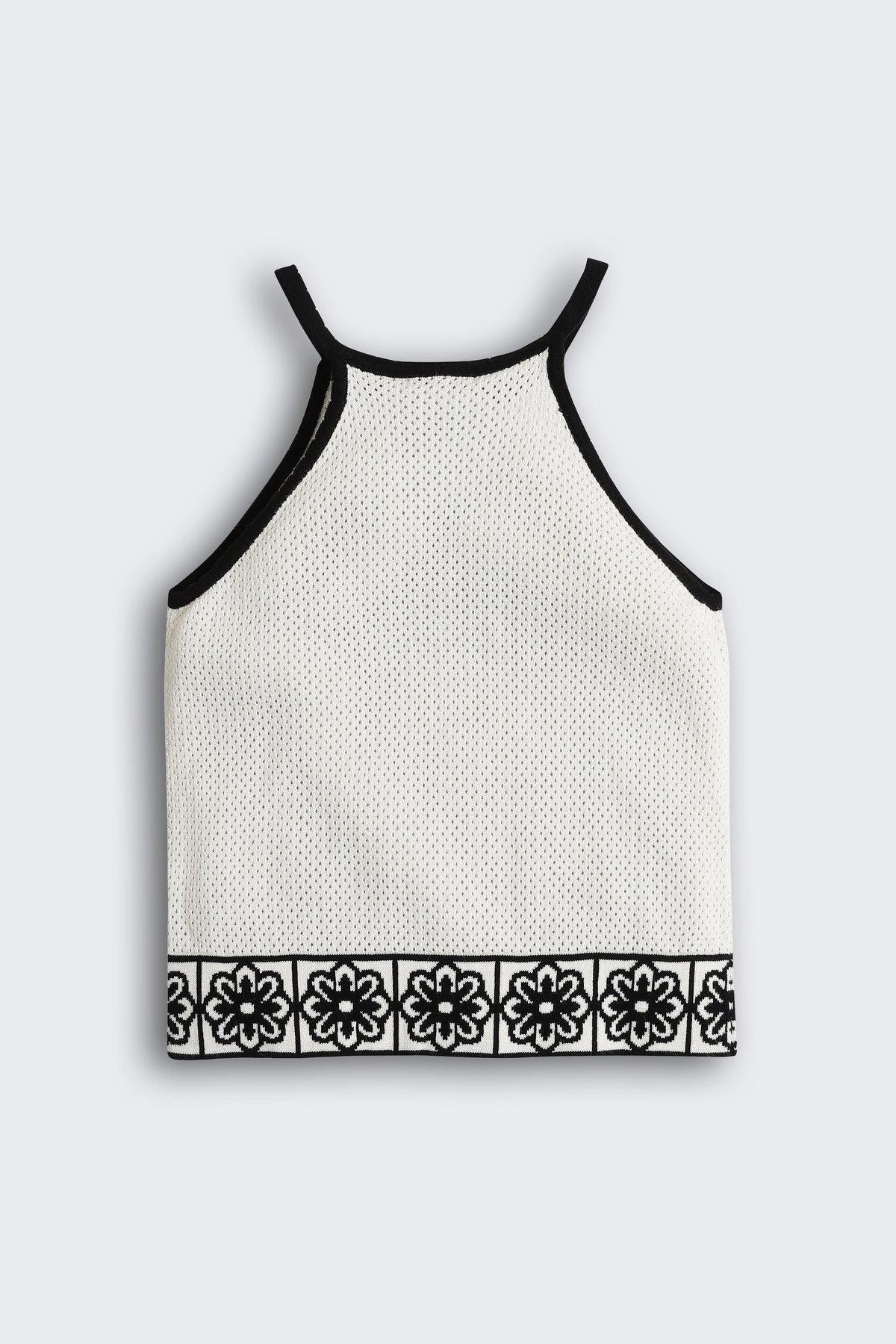 White Self Design Regular Fit Top For Tweens Girls