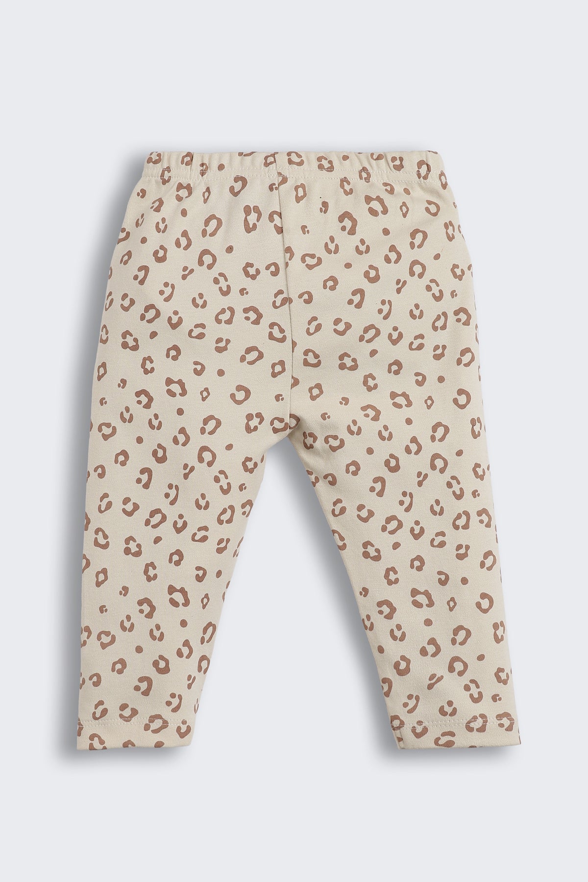 Beige All - Over Printed Regular Fit Co-ord Set For Infant Girls