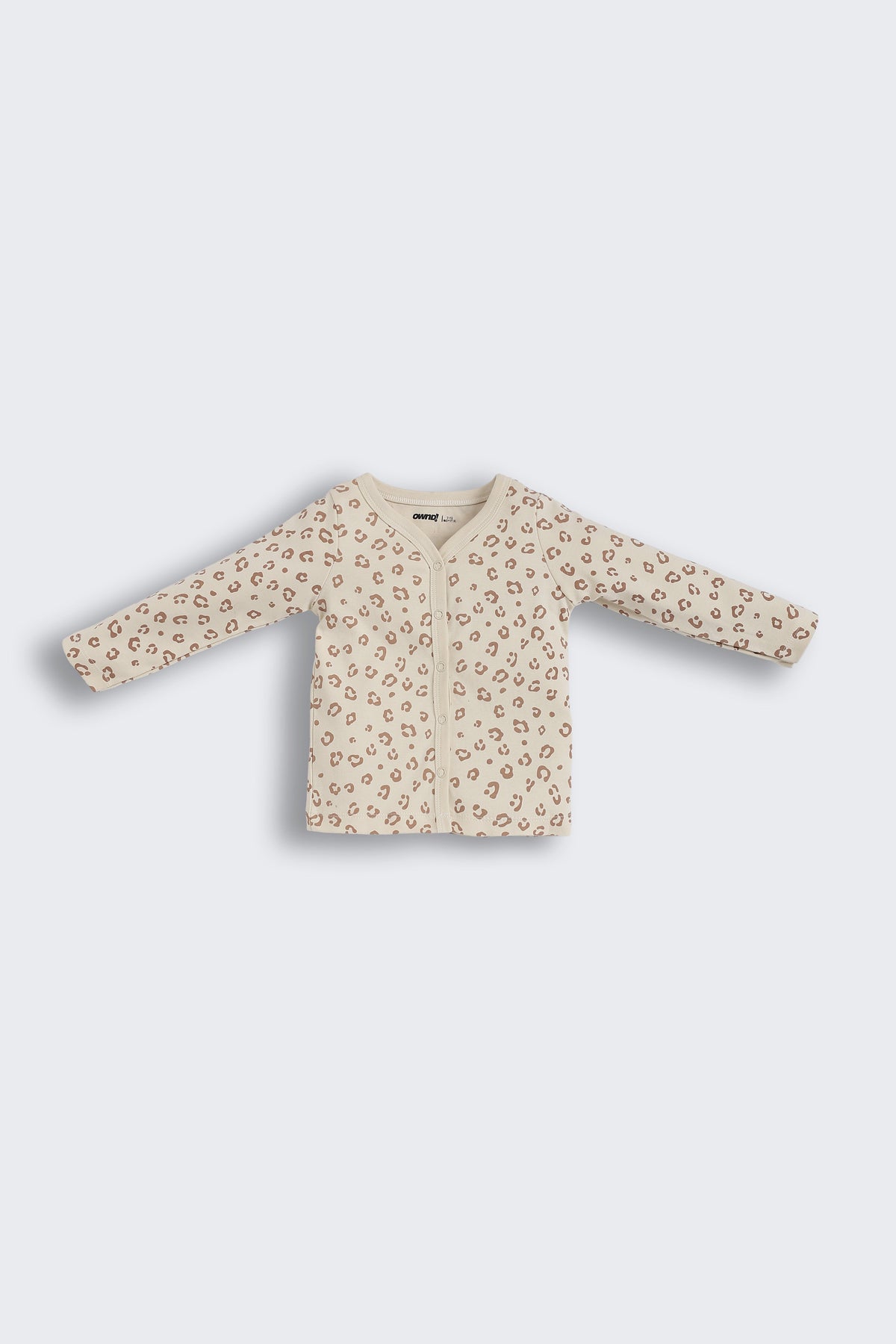 Beige All - Over Printed Regular Fit Co-ord Set For Infant Girls