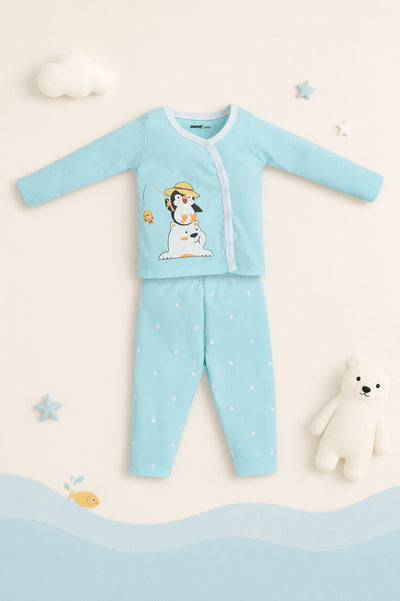 Cute Animal Print Cotton Co-ord Set