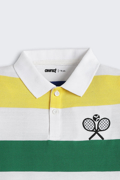 Multi-coloured Chest Printed Regular Fit T-Shirt