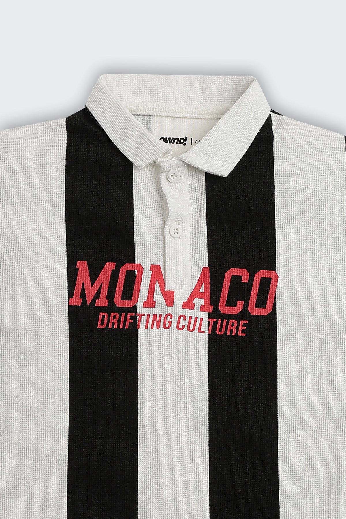 Black Stripes Regular Fit Polos For Boys