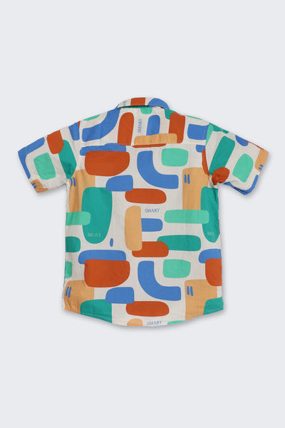 Multi-coloured Abstract Print Shirt