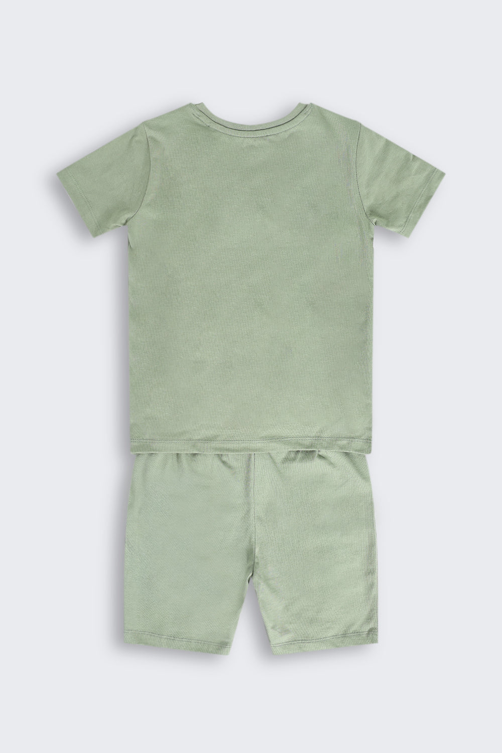 Olive Mickey Mouse Printed Nightwear Set