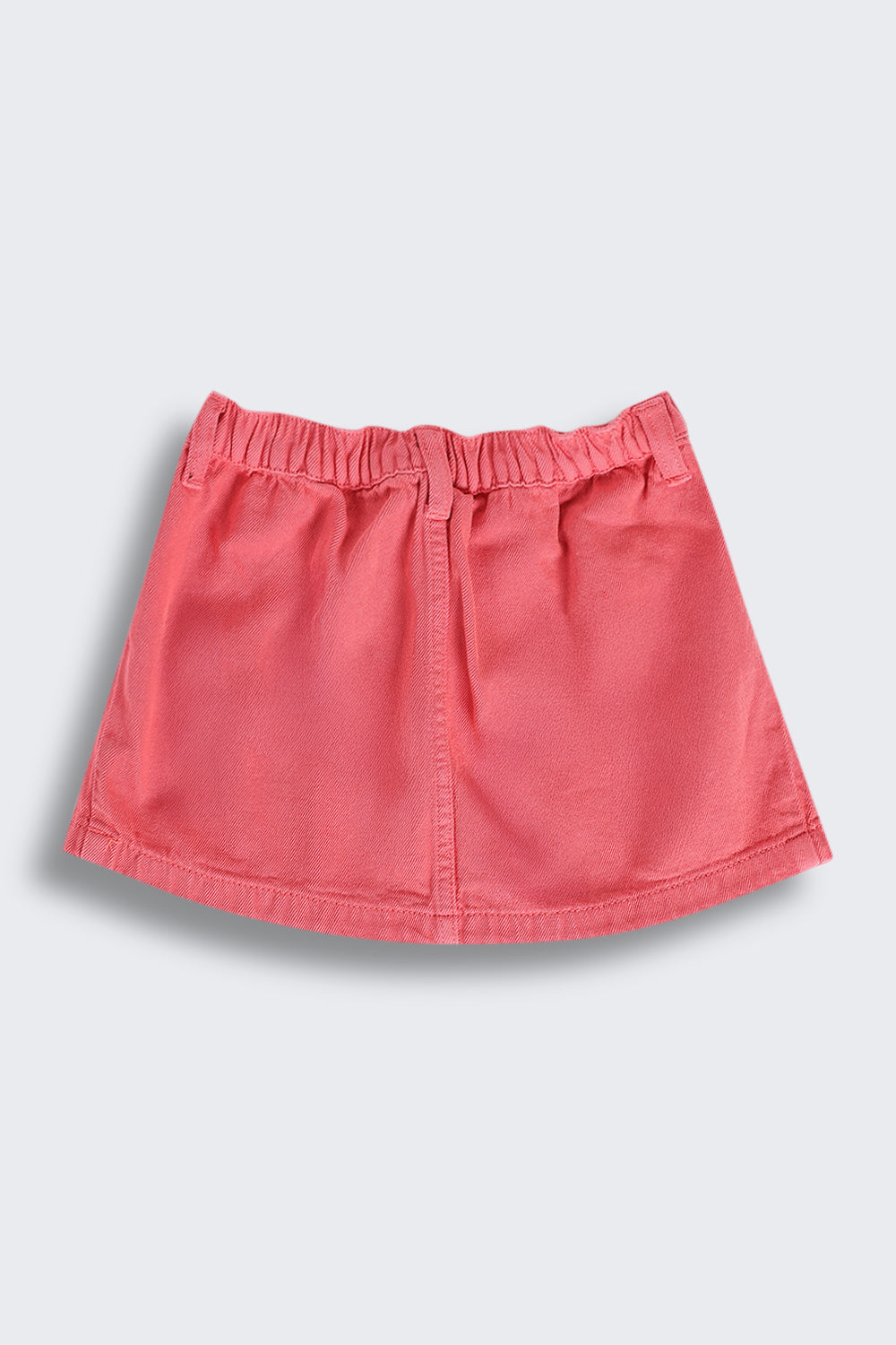 Coral Pleated Skirt