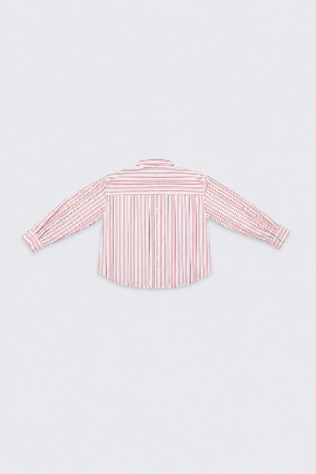 Pink & Yellow Striped Regular Fit Shirt