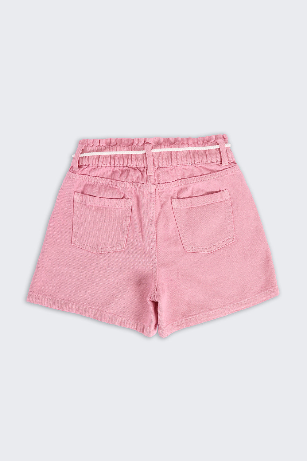 Pink Solid Regular Fit Shorts