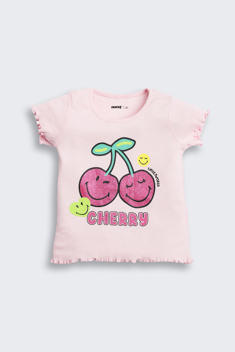 Pink Graphic Printed Cotton T-Shirt