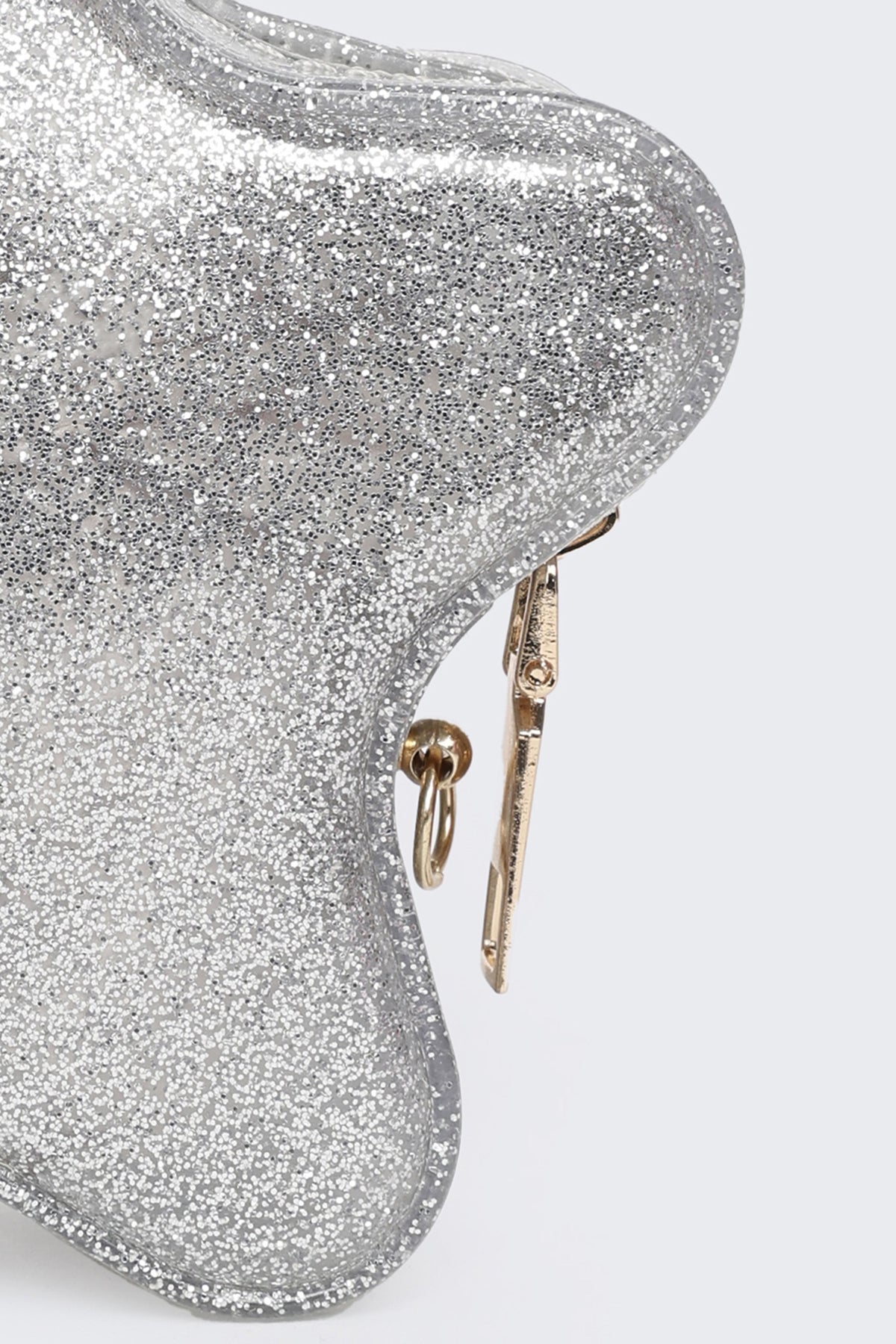 Girl's Silver Embellished Mini Bag