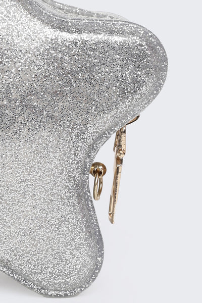 Girl's Silver Embellished Mini Bag