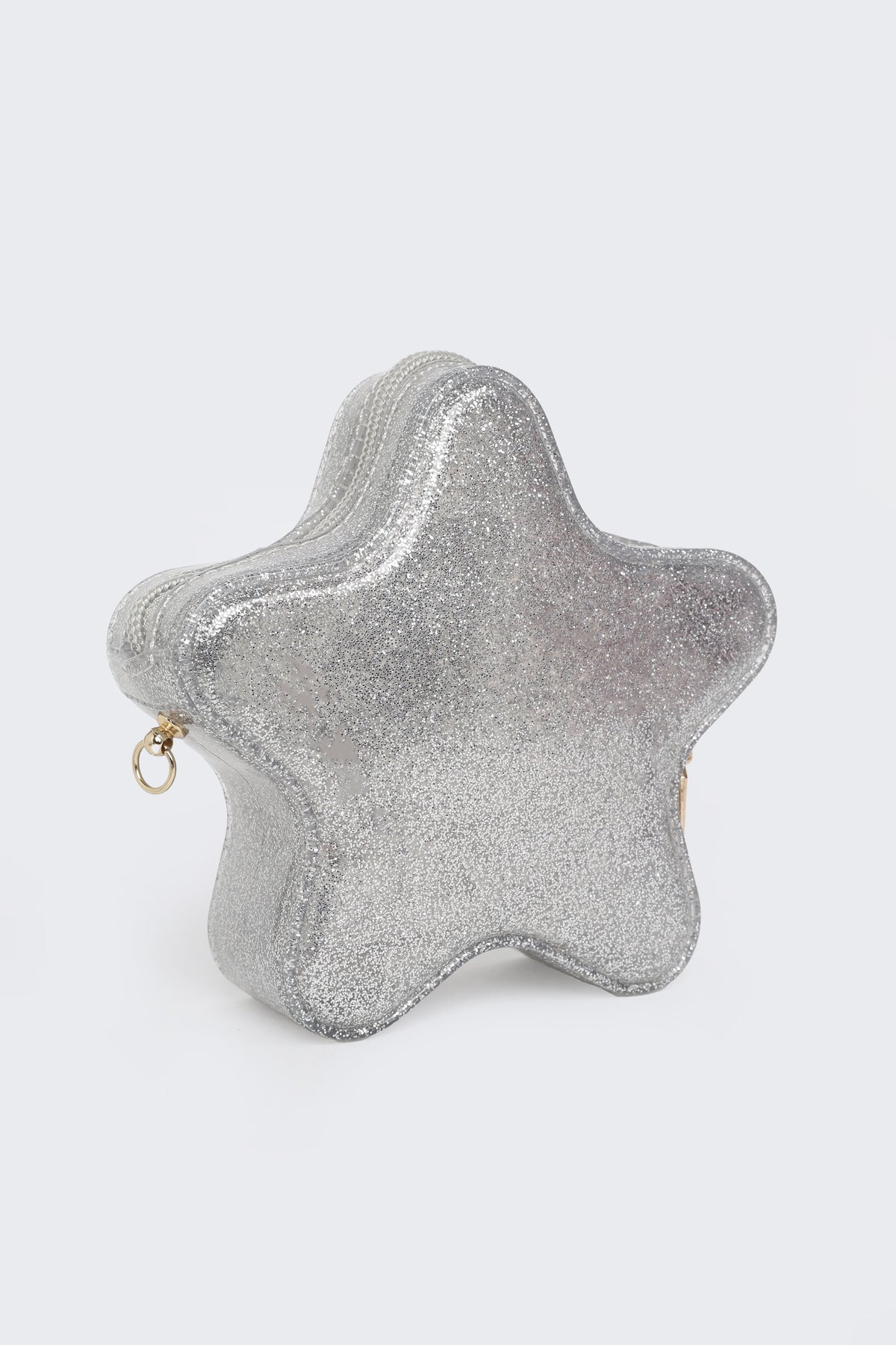 Girl's Silver Embellished Mini Bag