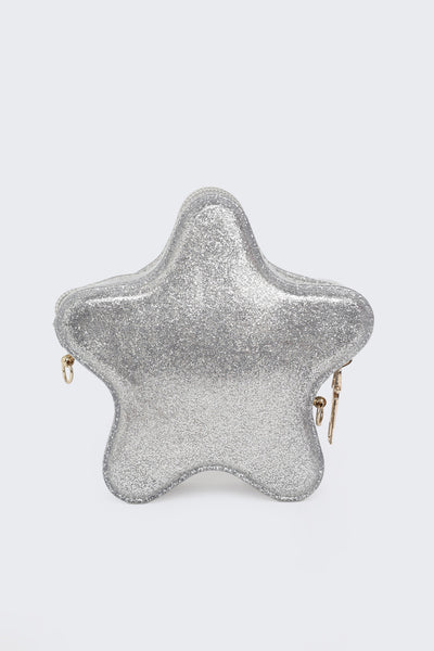 Girl's Silver Embellished Mini Bag
