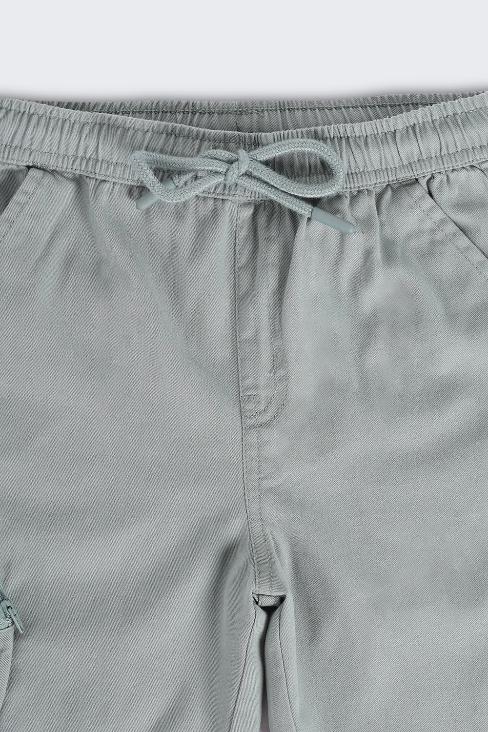 Olive Solid Regular Fit Shorts