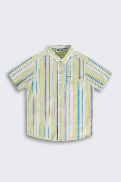 Lime Striped Summer Shirt
