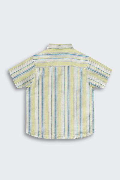 Lime Striped Summer Shirt