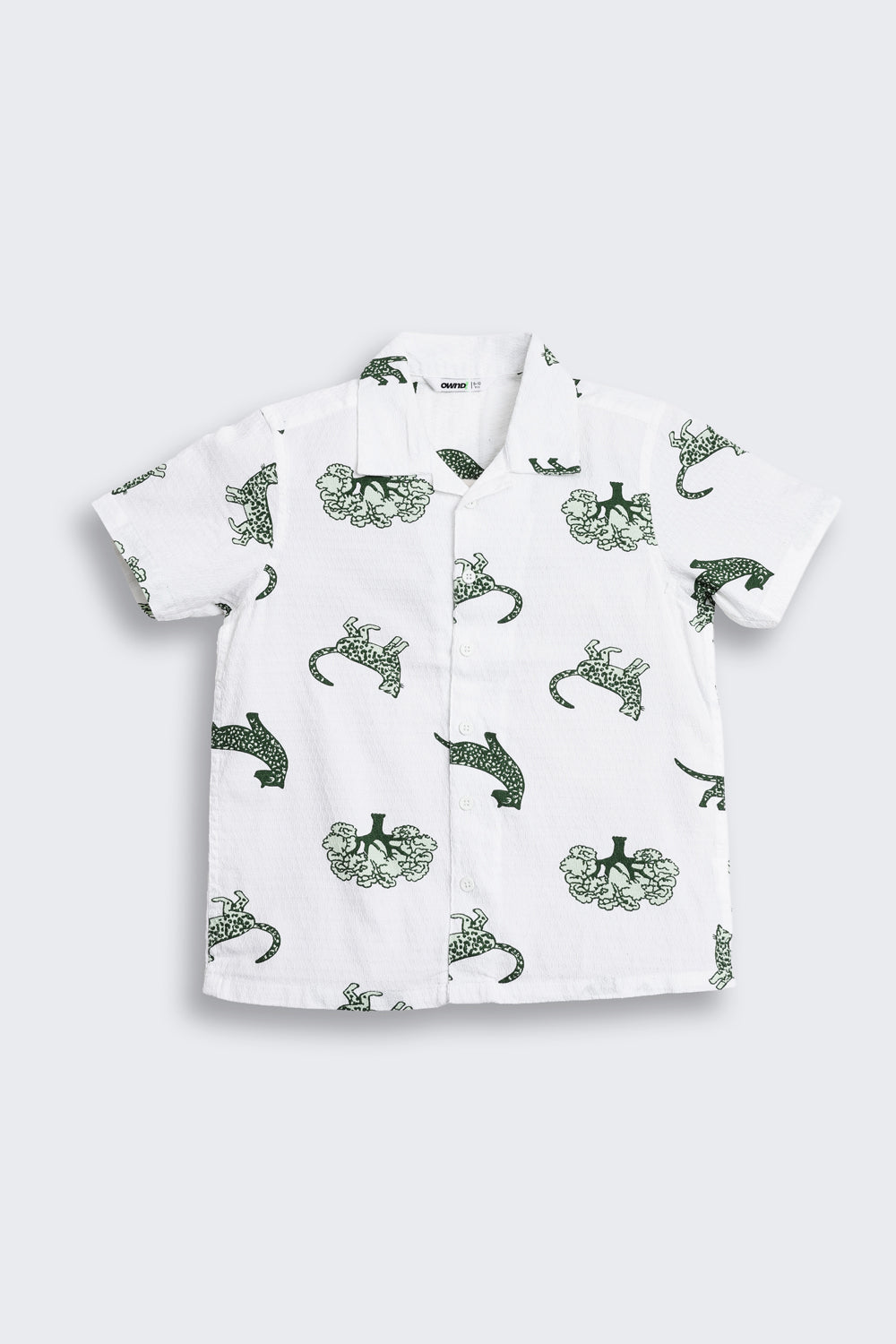 White Graphic Regular Fit Shirt