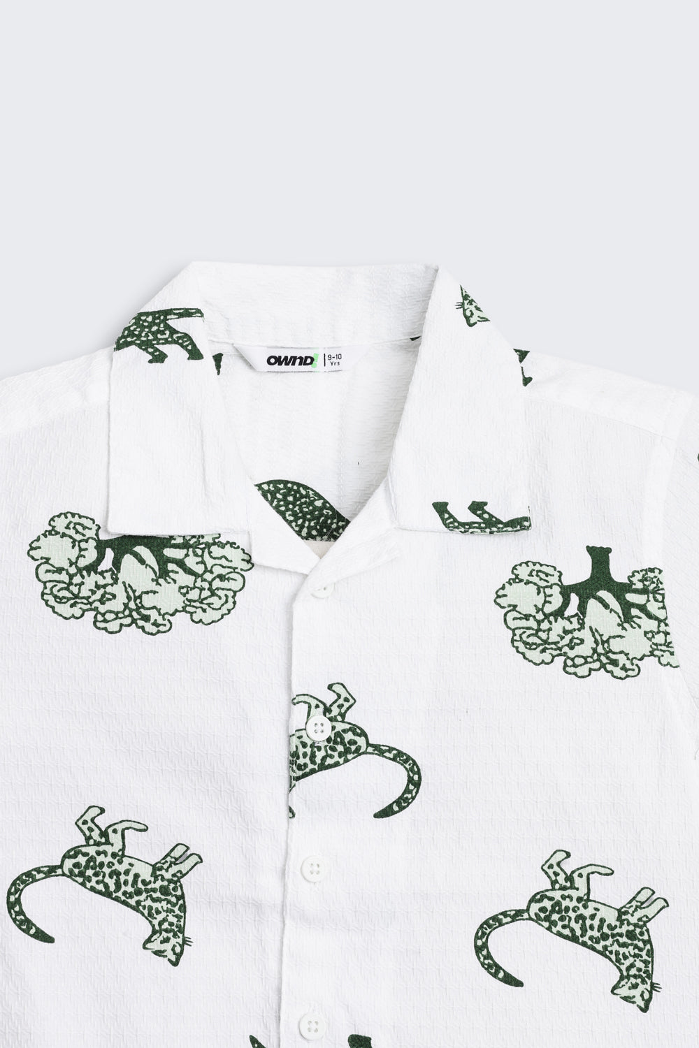 White Graphic Regular Fit Shirt