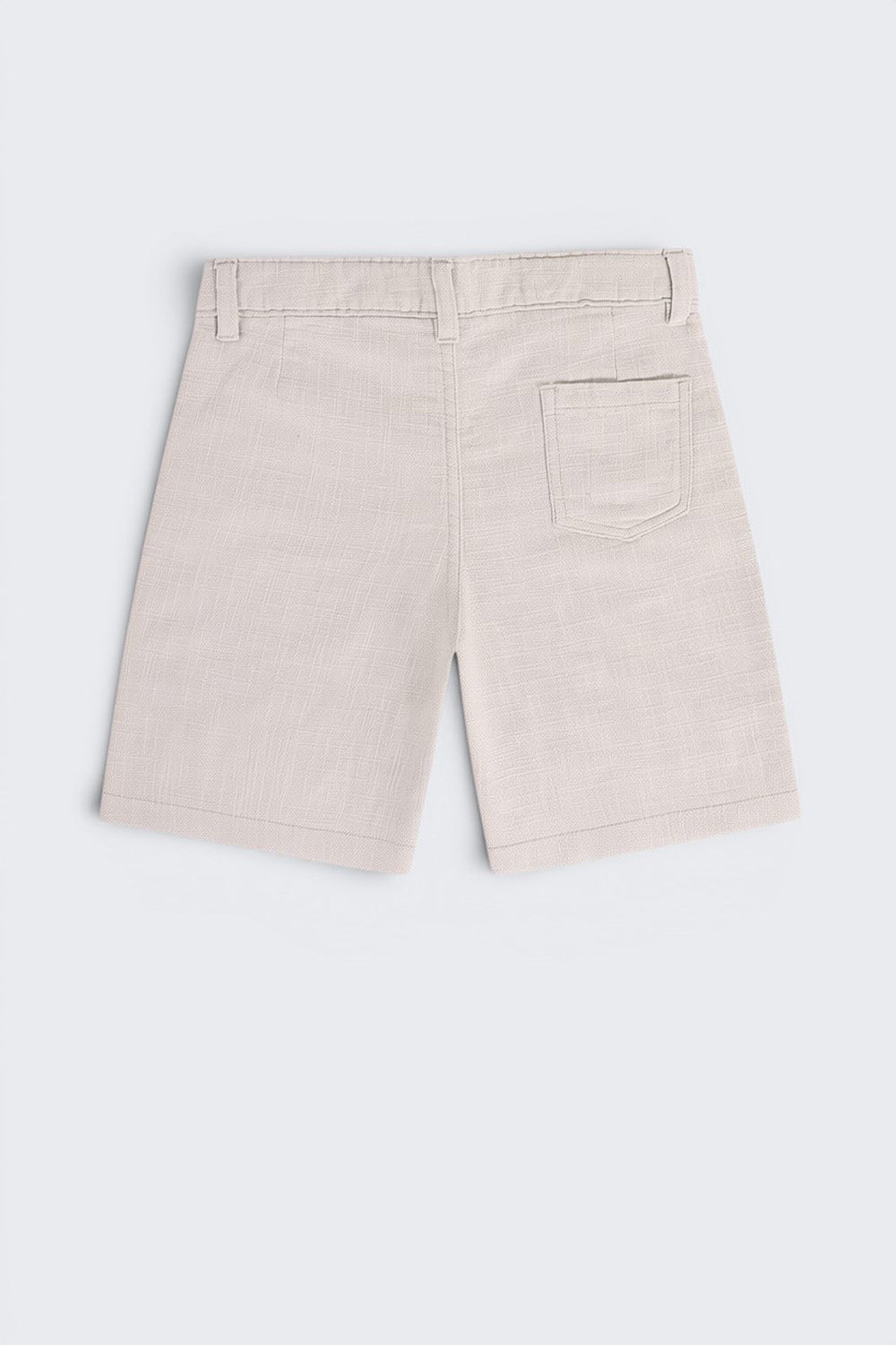 Grey Solid Regular Fit Shorts