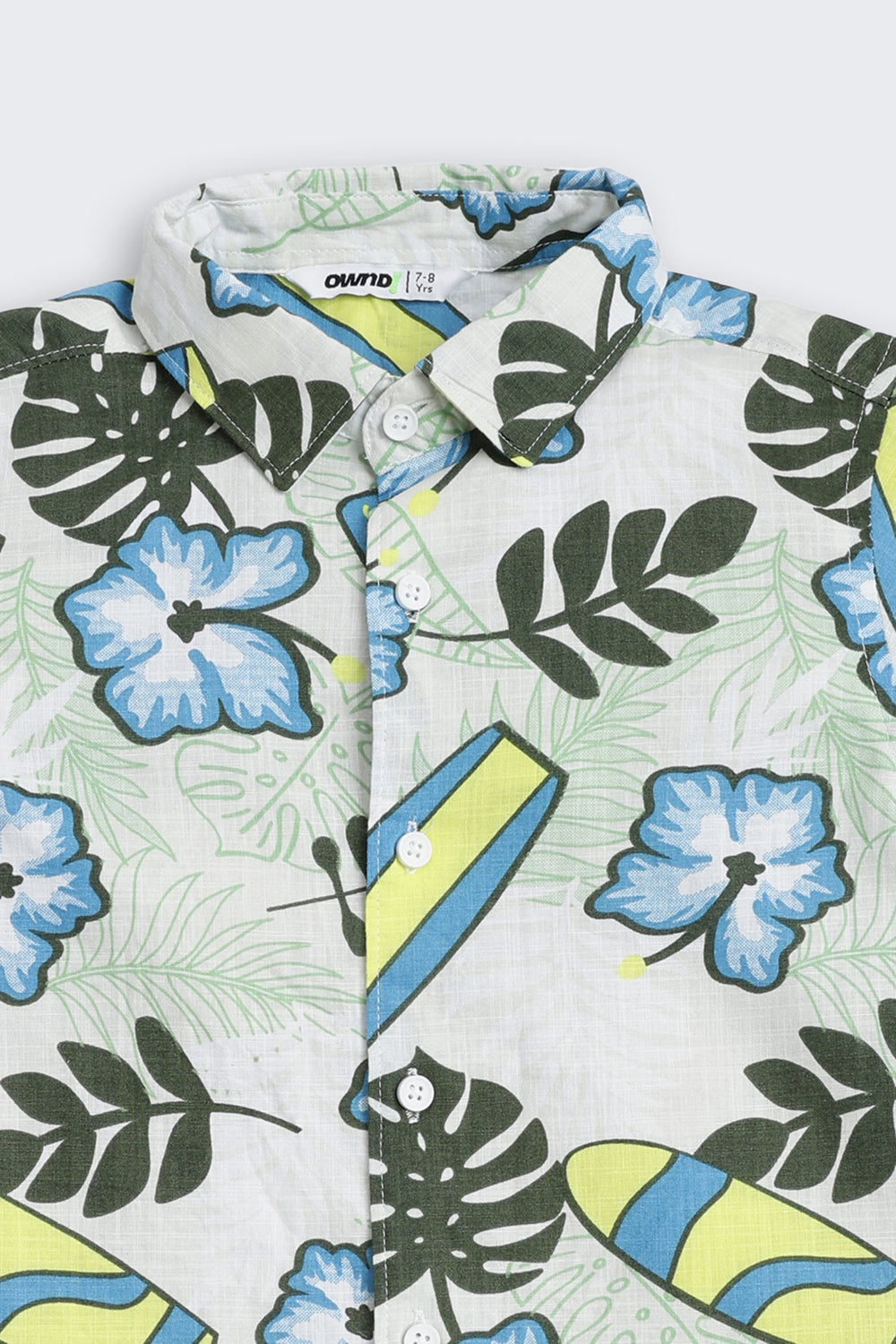 Multi-coloured Tropial Printed Regular Fit Shirt