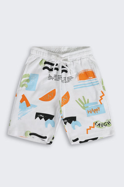 Multi Coloured Cotton Blend Regular Fit Co-ord Set