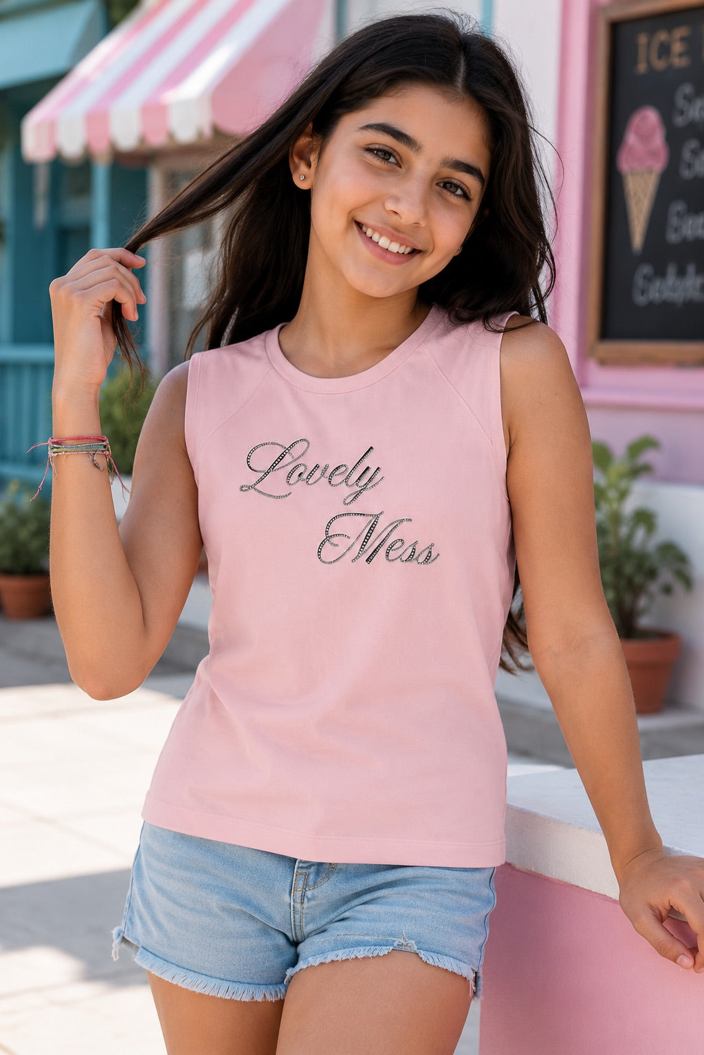 Pink Typographic Regular Fit T-Shirt