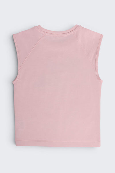 Pink Typographic Regular Fit T-Shirt