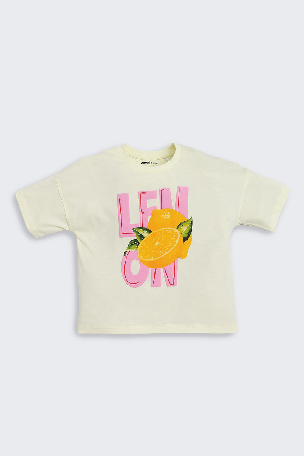 Yellow Lemon Graphic Cotton T-Shirt