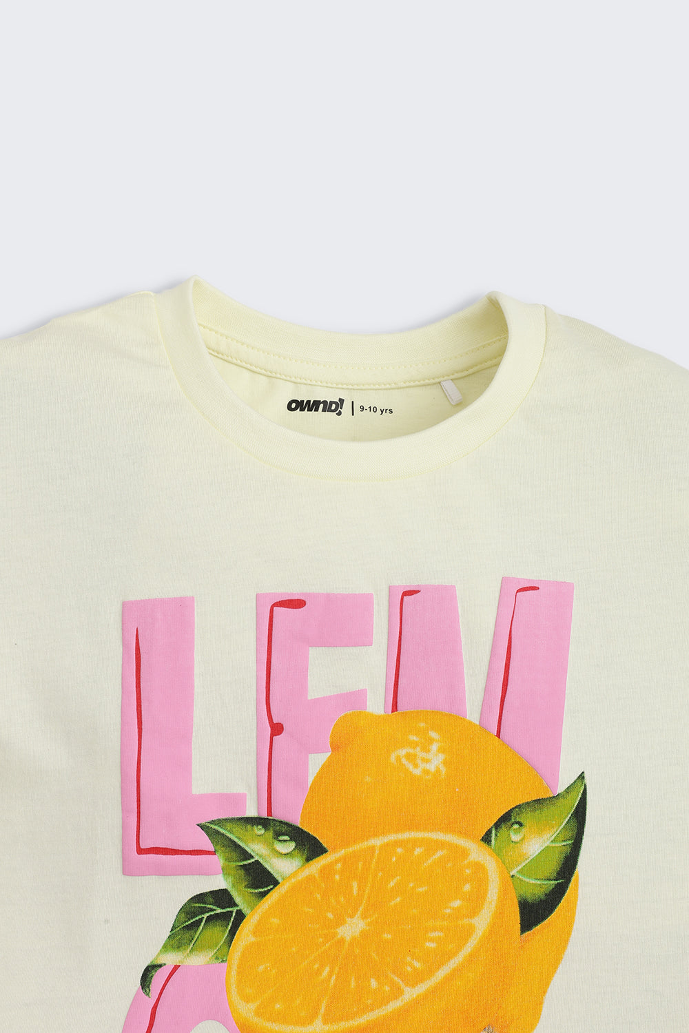 Yellow Lemon Graphic Cotton T-Shirt