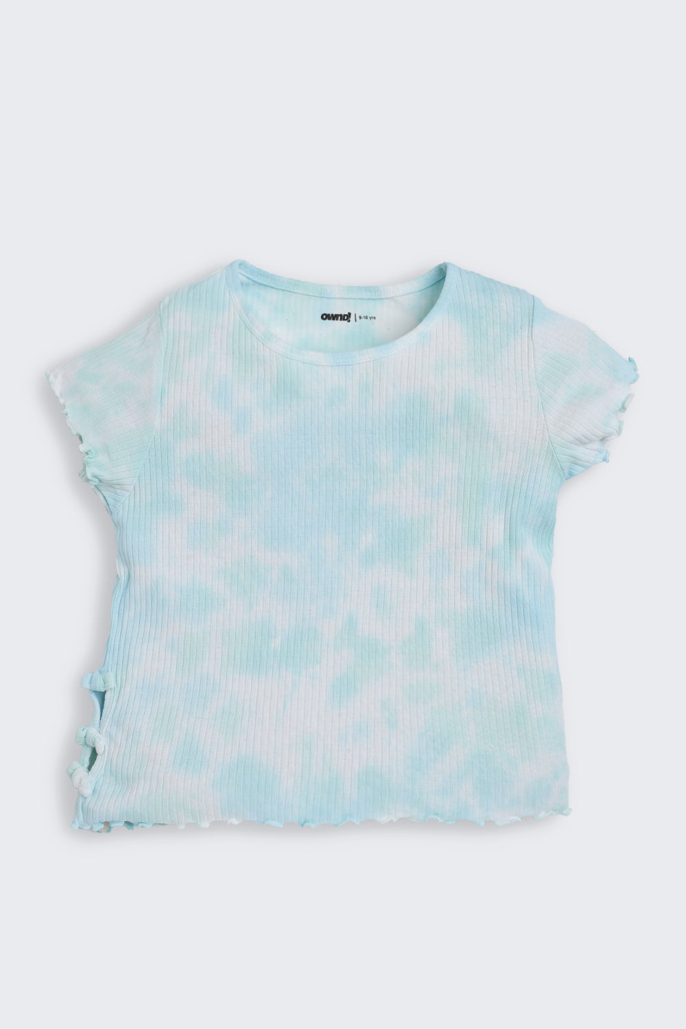 Light Blue Tie-Dye Regular Fit Top