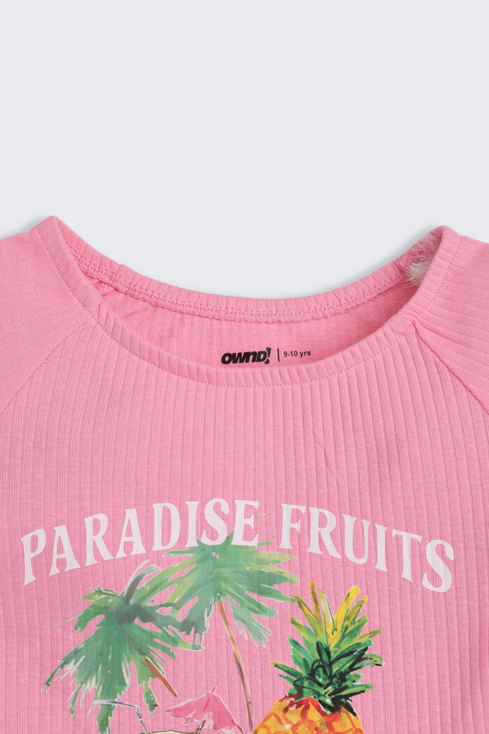 Pink Fruits Printed Regular Fit Top