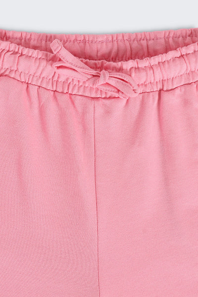 Pink Paradise Typographic Print Regular Fit Track Pant