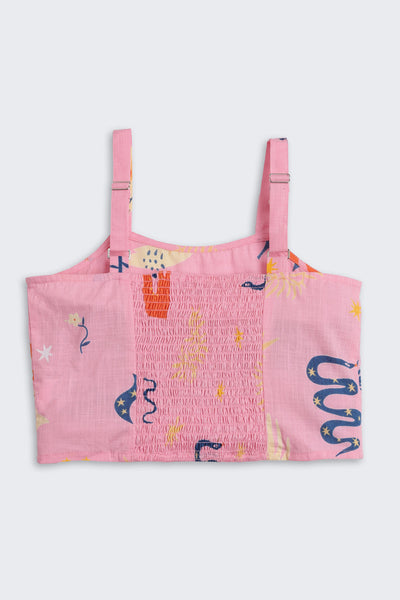 Pink Graphic Printed Regular Fit Co-ord Set
