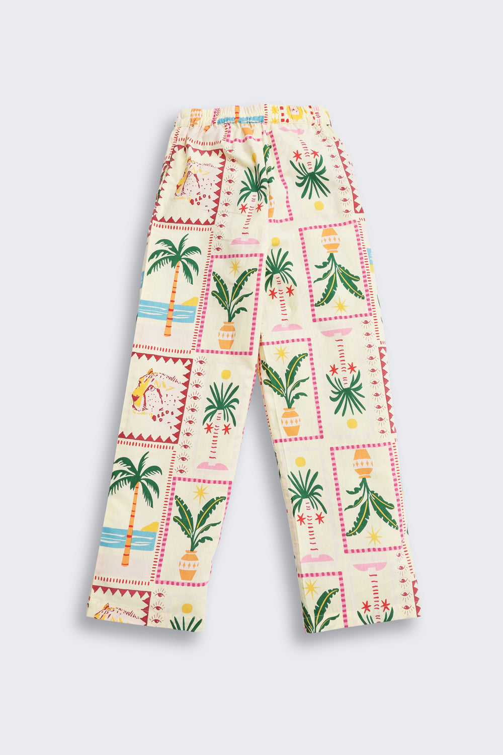 Yellow Tropical Theme Regular Fit Co-ord Set