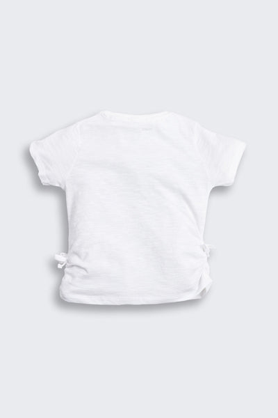 White Fruits Printed Regular Fit T-Shirt
