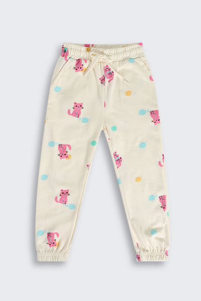 Off White Cats Printed Jogger