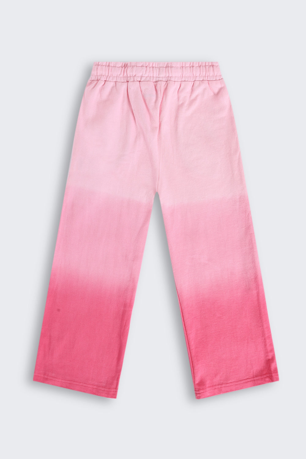 Pink Ombre Wide-Leg Track Pant