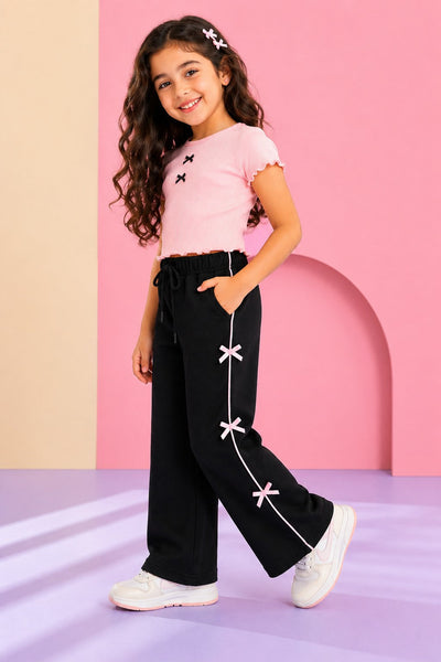 Black Bow Detail Jogger