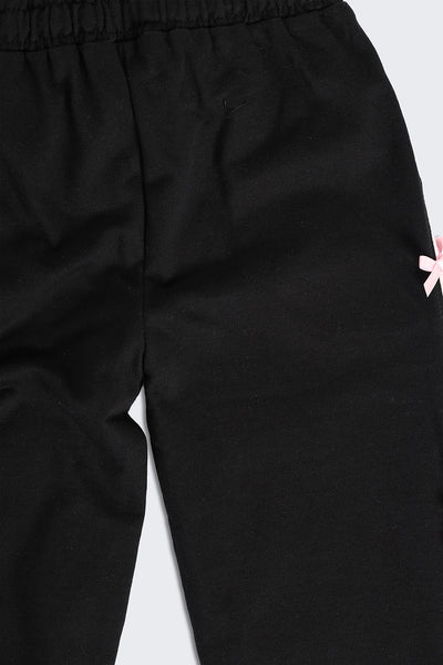 Black Bow Detail Jogger