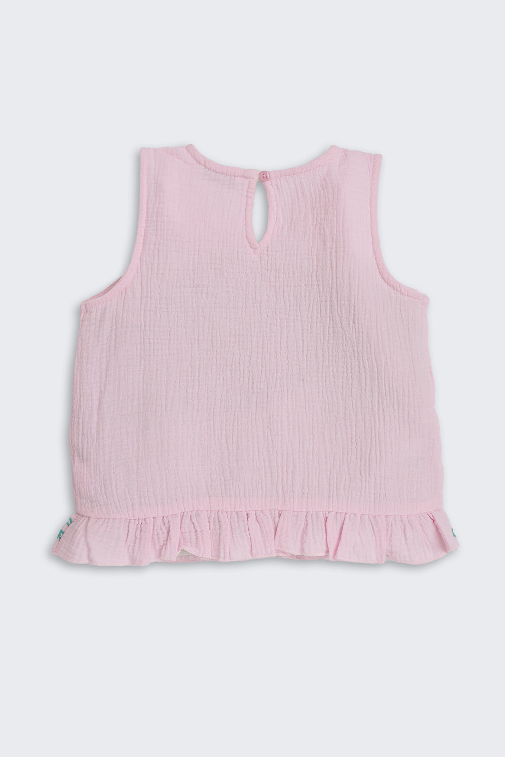 Pink Embroidered Regular Fit Co-ord Set