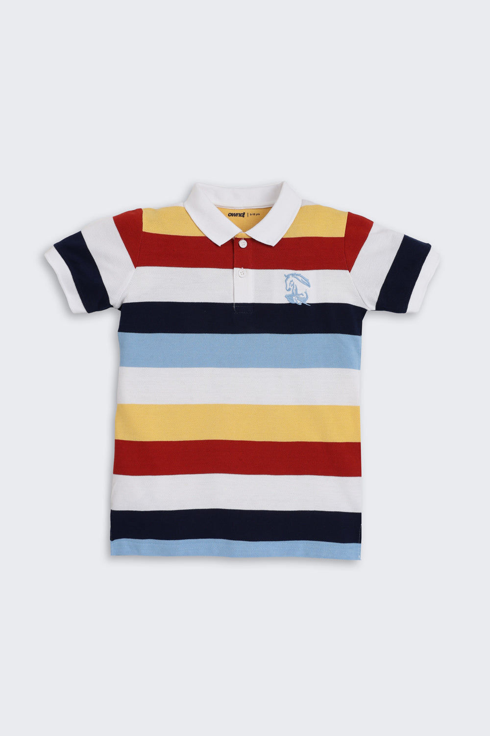 Multi-coloured Striped Regular Fit T-Shirt