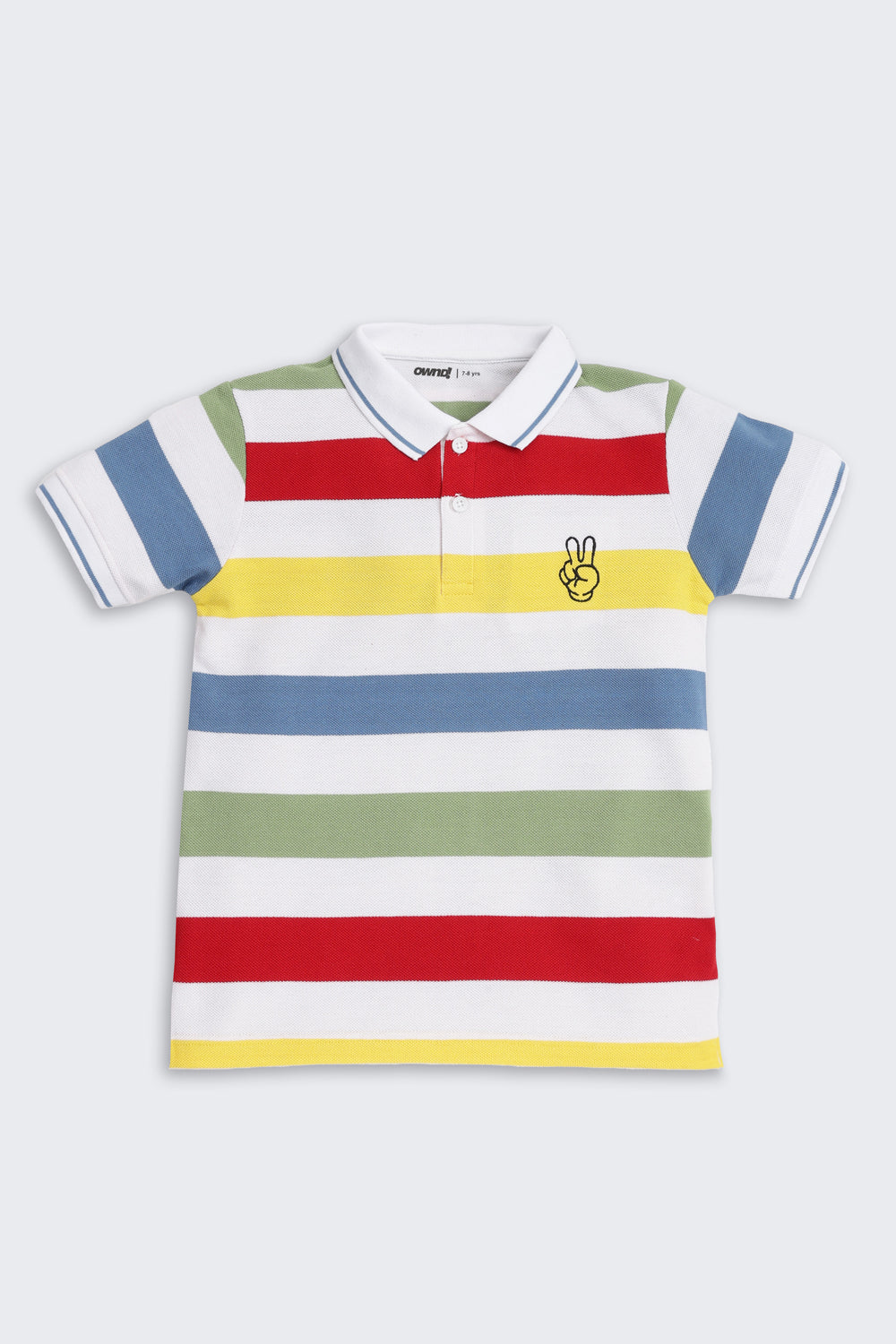 Multi-coloured Striped Regular Fit T-Shirt