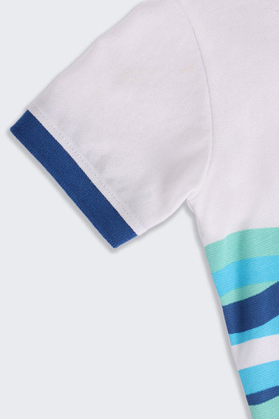 Blue Printed Regular Fit T-Shirt