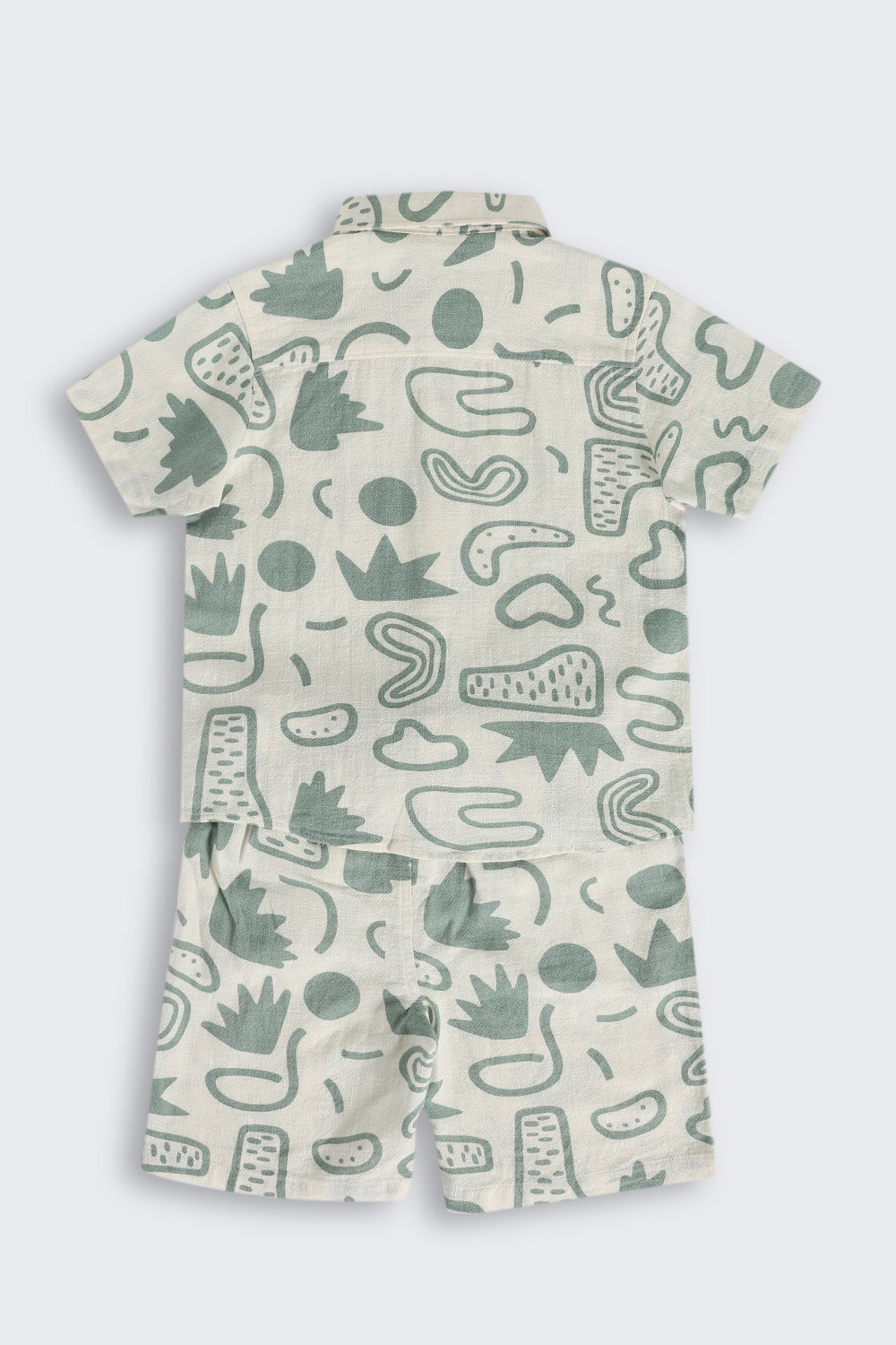 Green Cotton Regular Fit Co-ord Set