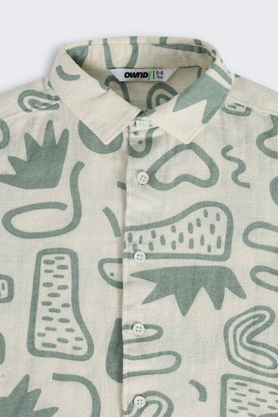Green Cotton Regular Fit Co-ord Set